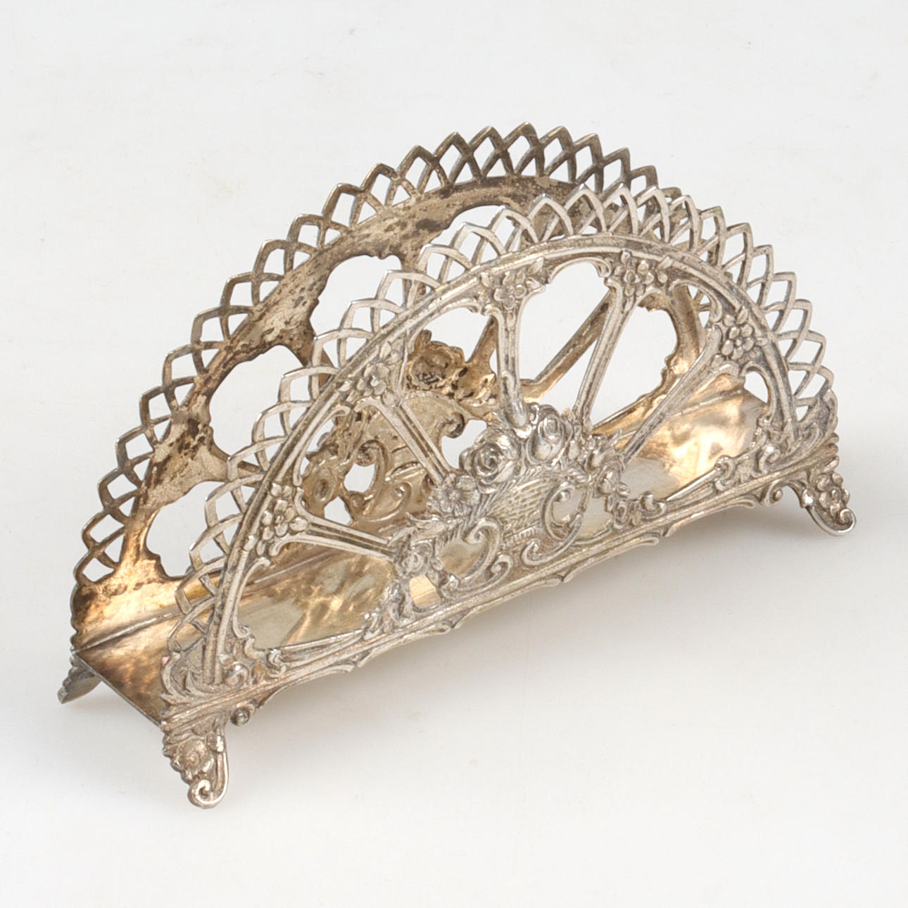 SERVETTSTÄLL, silver, svenska importstämplar, 1900-tal.