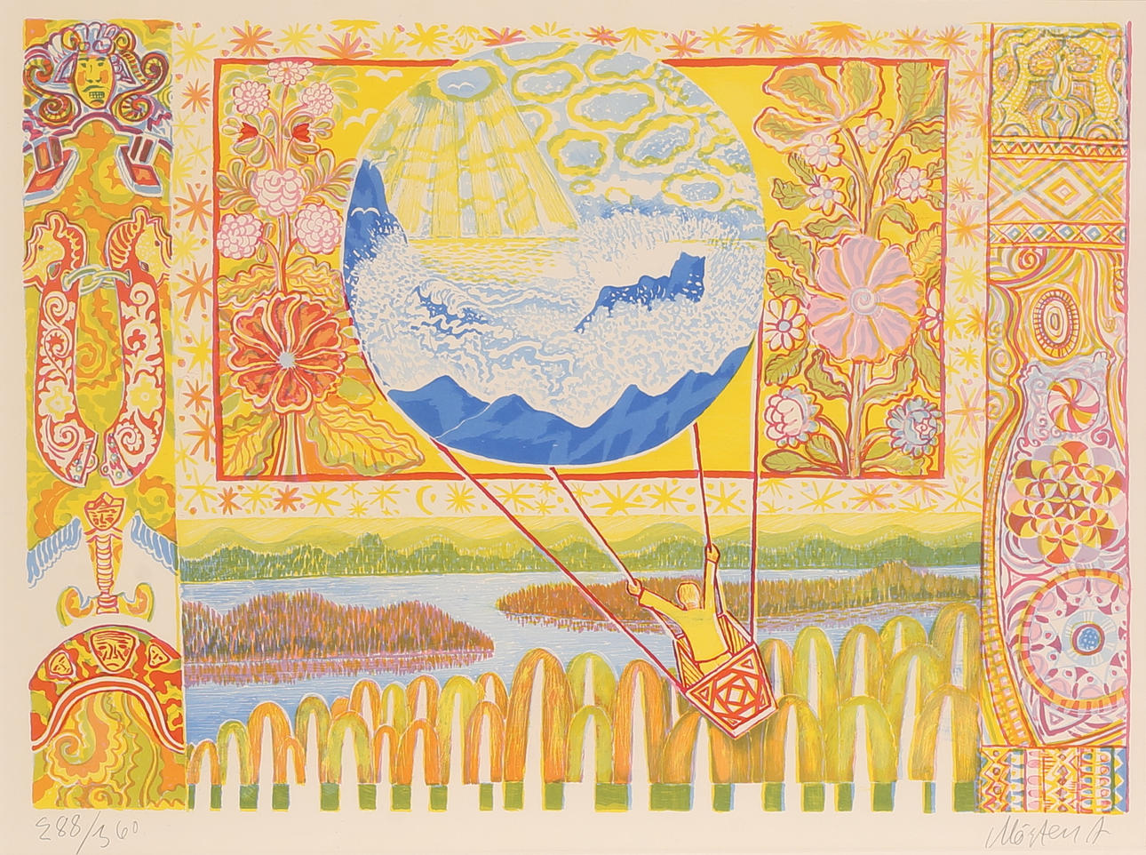 MÅRTEN ANDERSSON. Lithograph in colours, signed and numbered.