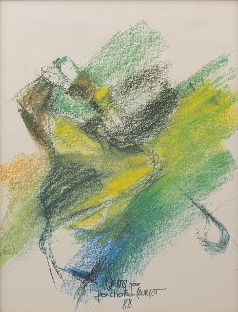 OIDENTIFIERAD KONSTNÄR. Composition, mixed media, indistinctly signed and dated -88.