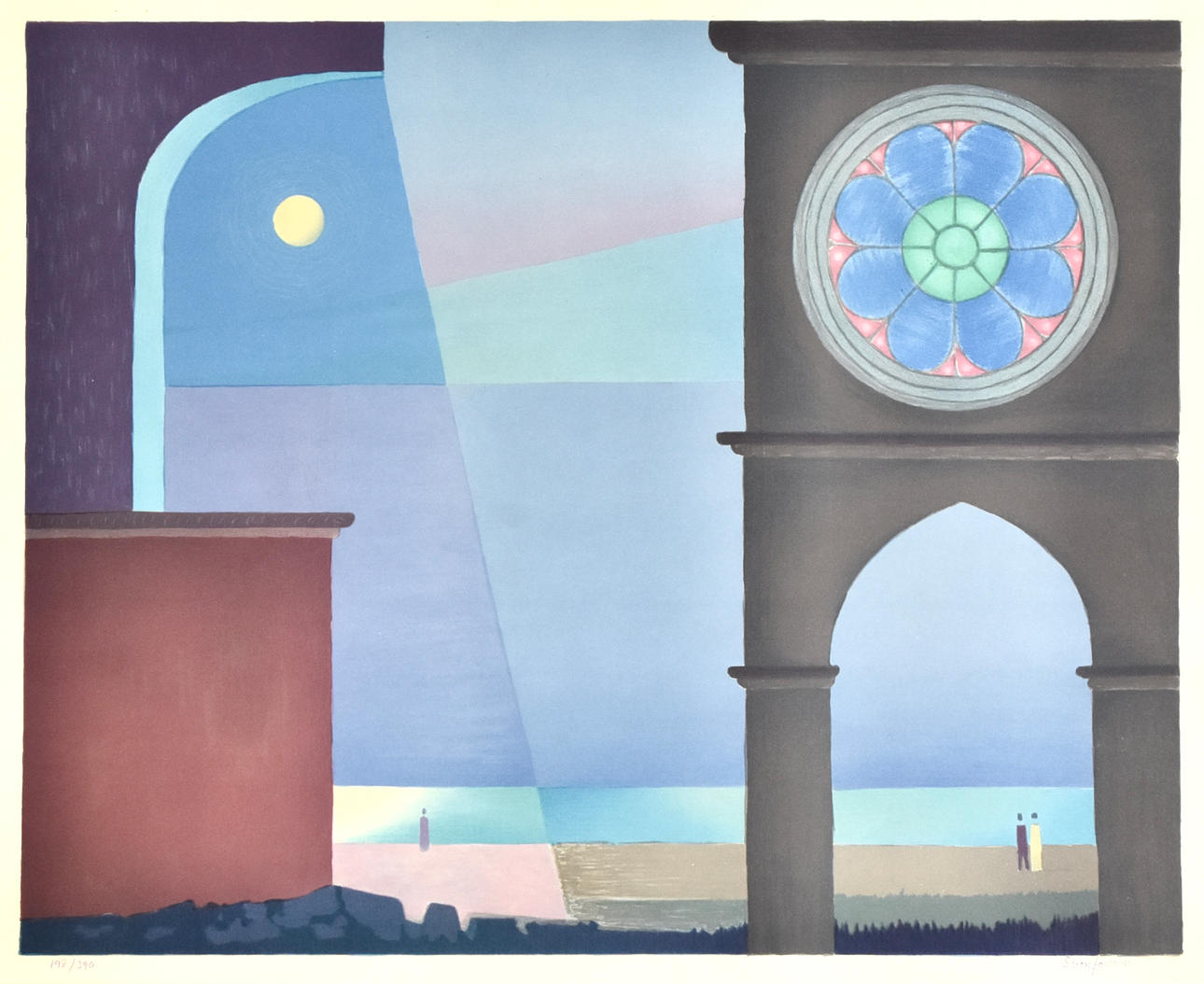 SVEN JONSON. Color lithography.