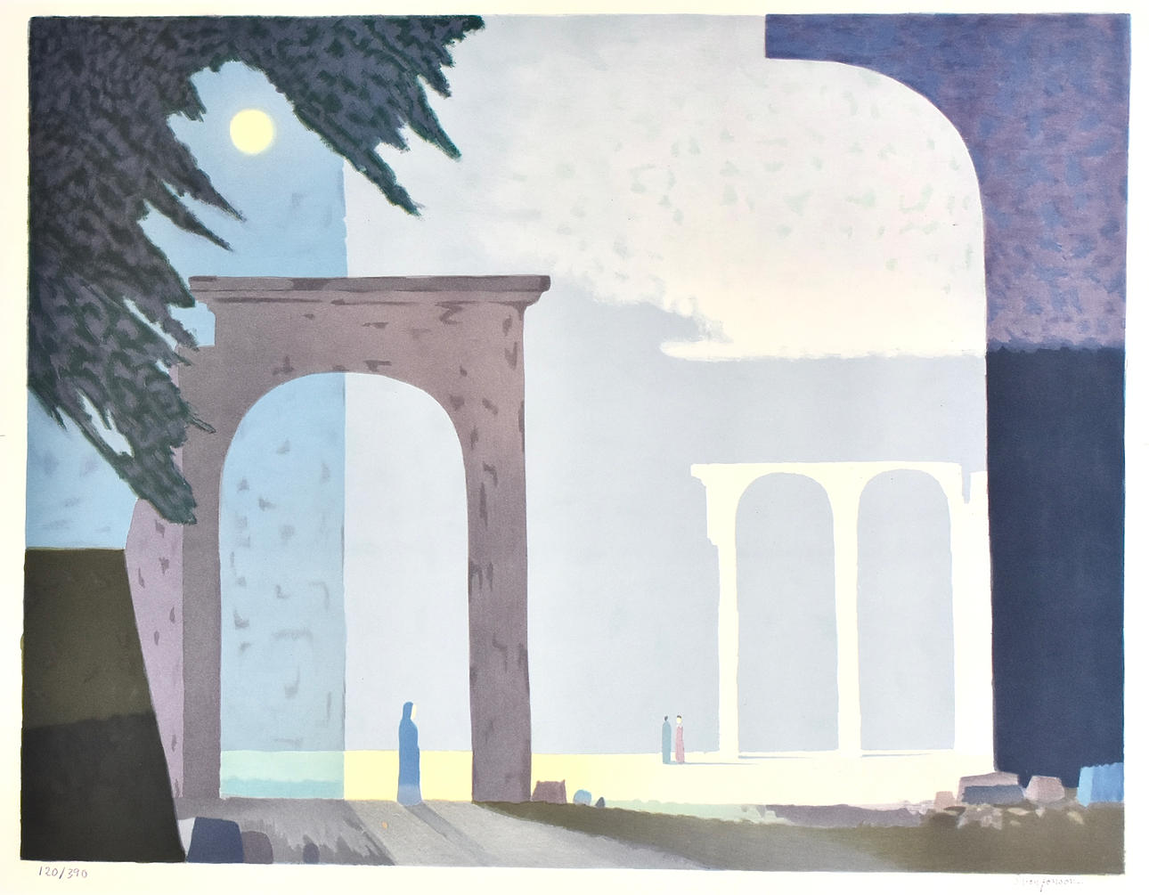 SVEN JONSON. Color lithography.