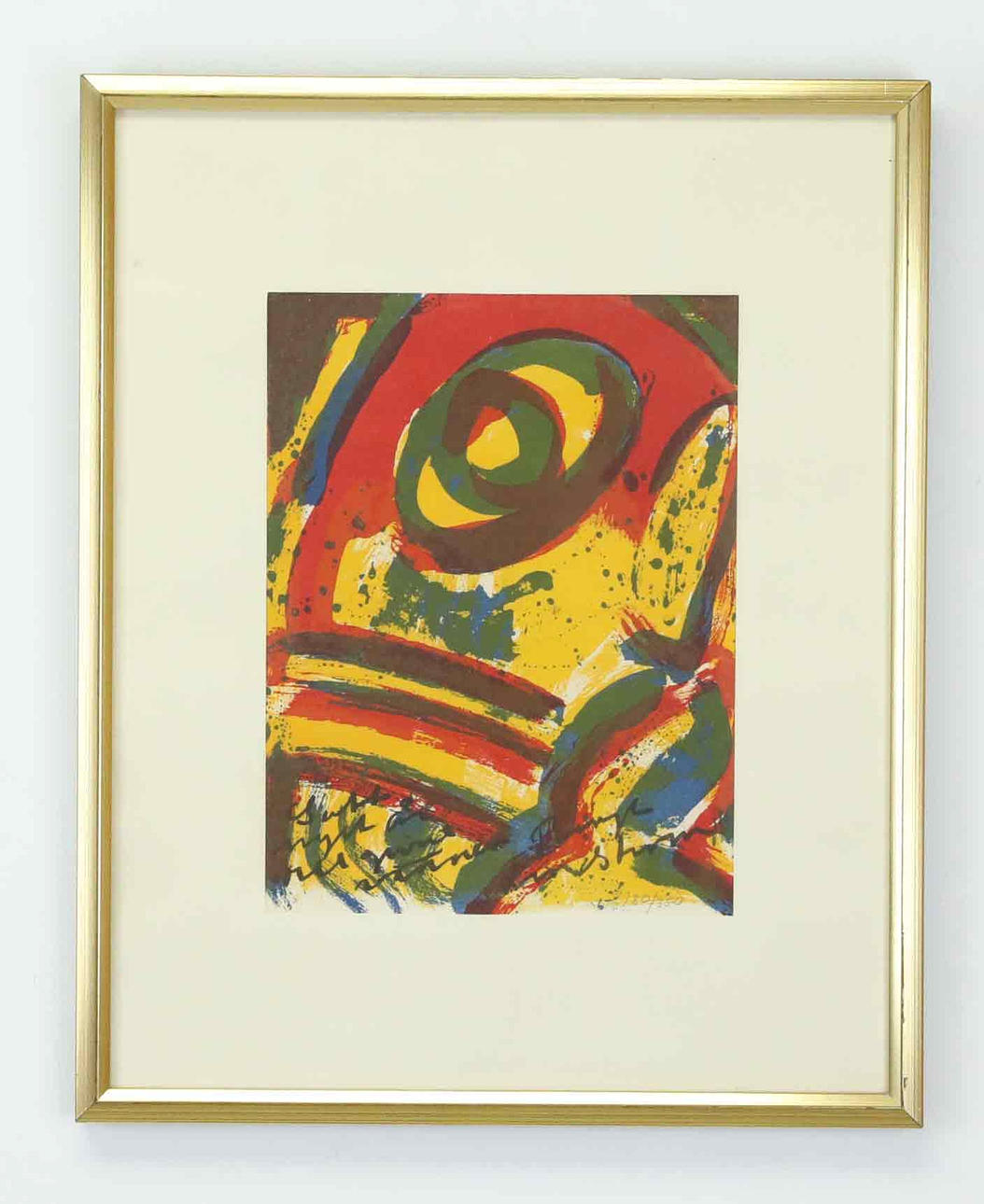 BENGT LINDSTRÖM. Lithograph, "Gudablick", numbered 180/350, signed.