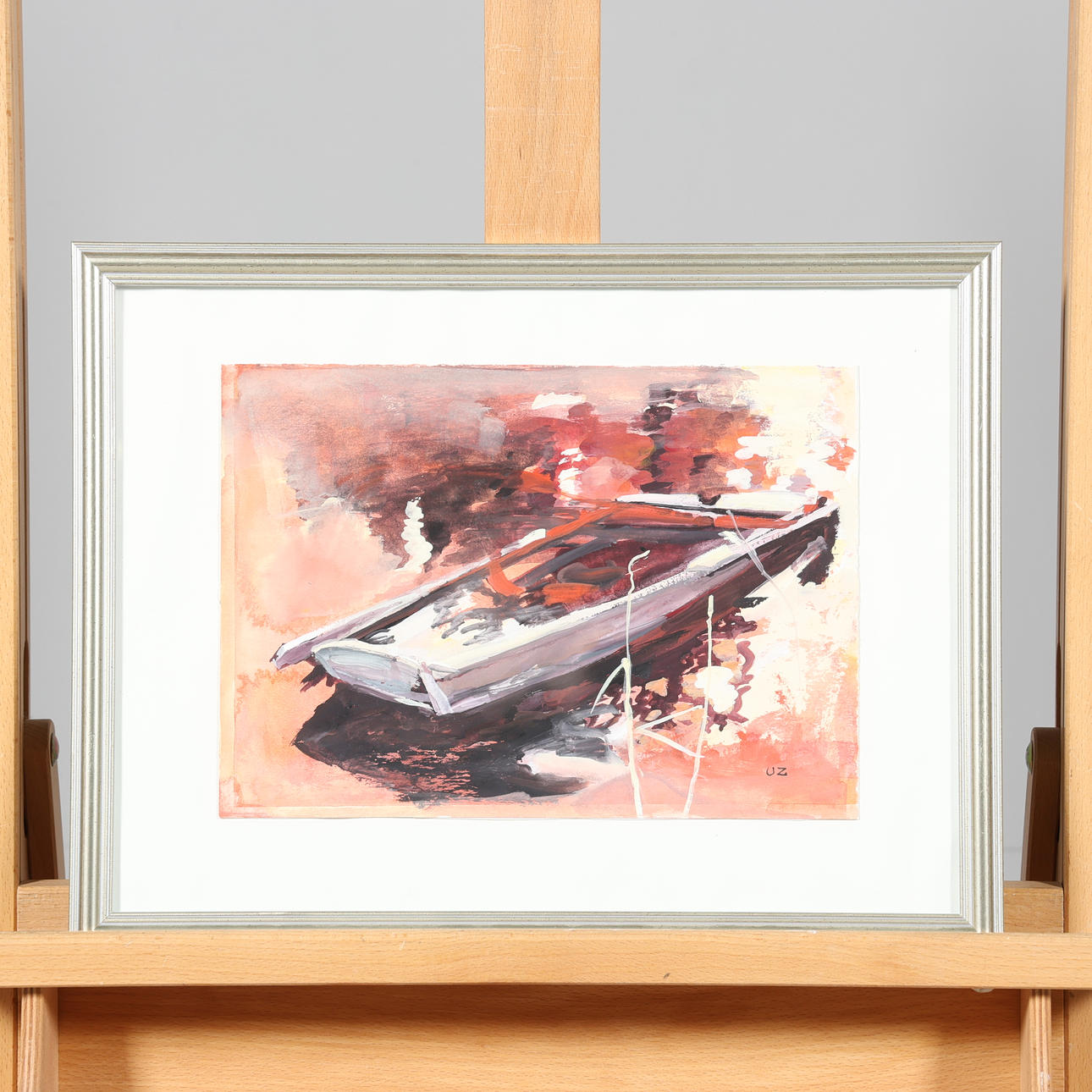 ULLA ZIMMERMAN. GOUACH, signed.