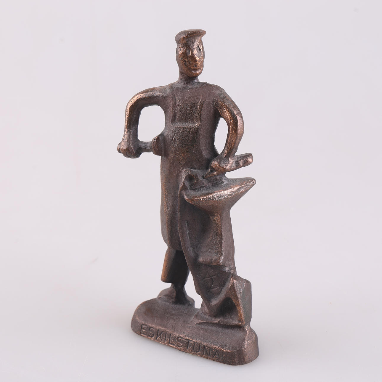 ALLAN EBELING. A bronze sculpture, Blacksmith, monogram signed AE, Eskilstuna.