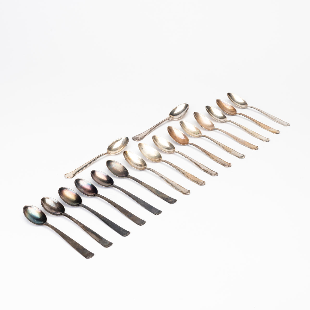 COFFEE SPOONS, silver, blah GAB.