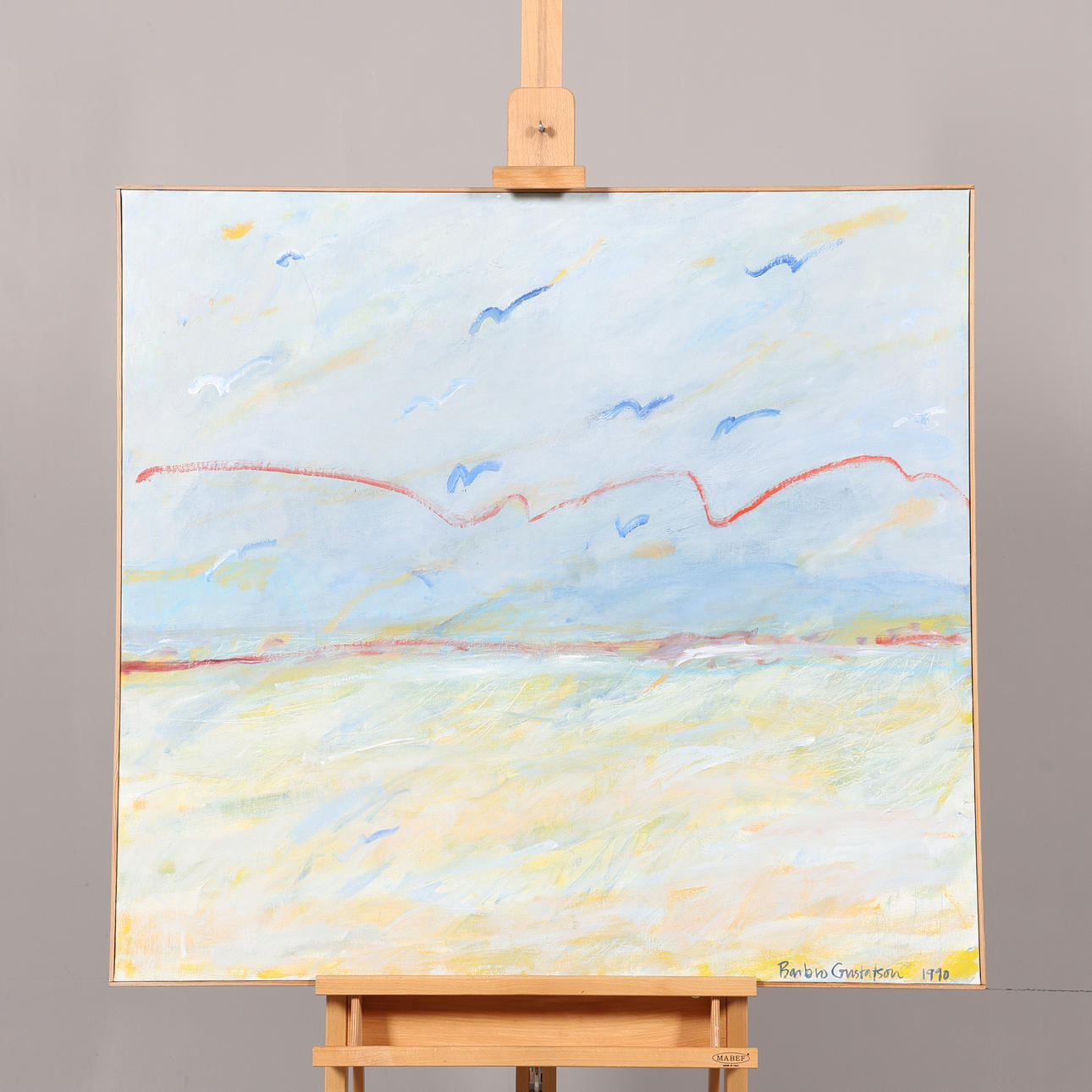 BARBRO GUSTAFSSON. OIL ON CANVAS, Signed and dated 1990.