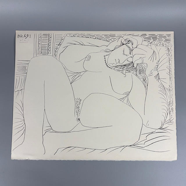 PABLO PICASSO PRINT, MOURLOT PARIS.