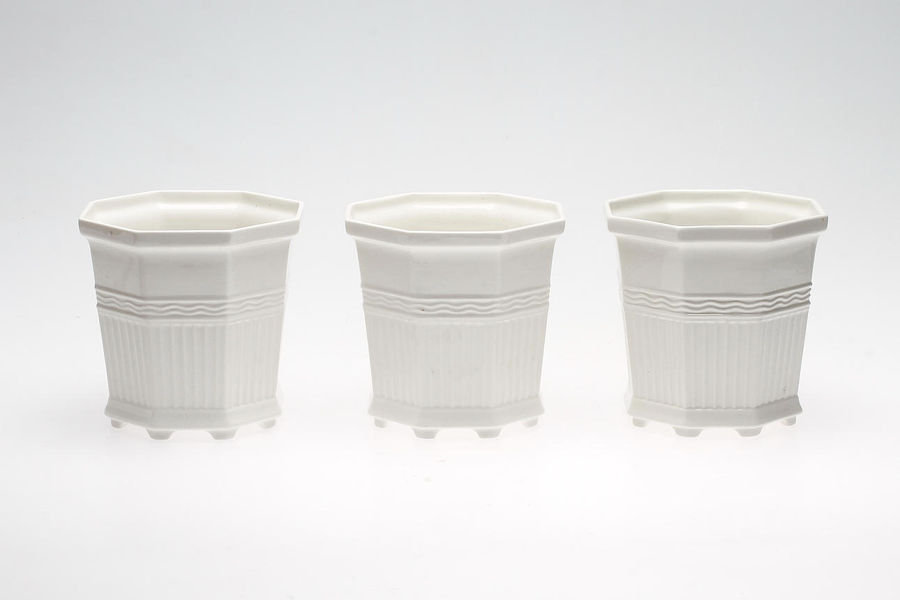 YTTERFODER, 3 st, porslin, Prins Eugens Waldemarsudde, Rörstrand/Gustavsberg.