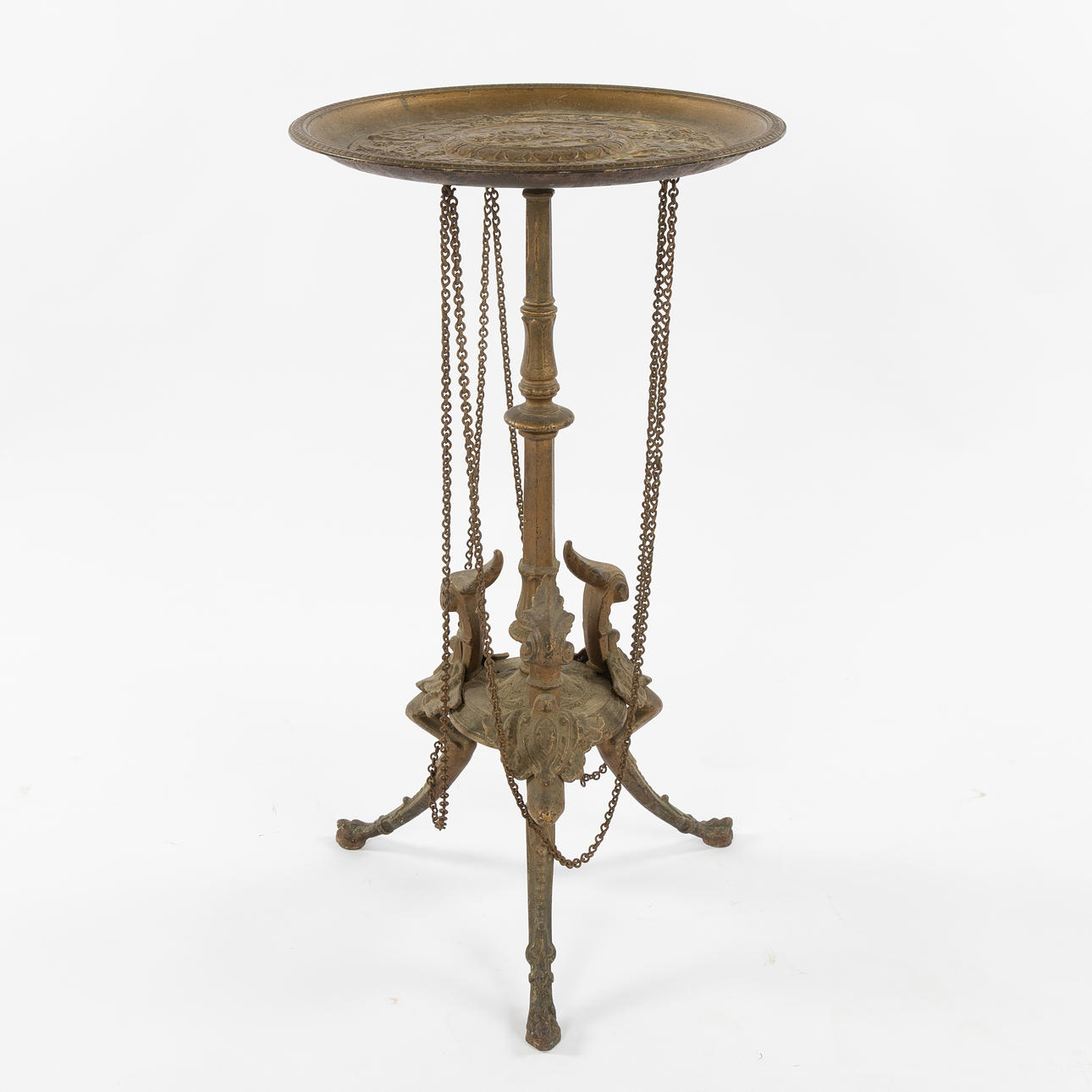 PEDESTAL, cast iron, c. 1840-60.