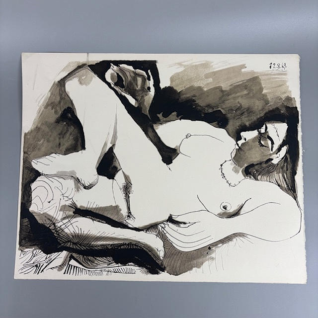 PABLO PICASSO PRINT, MOURLOT PARIS.