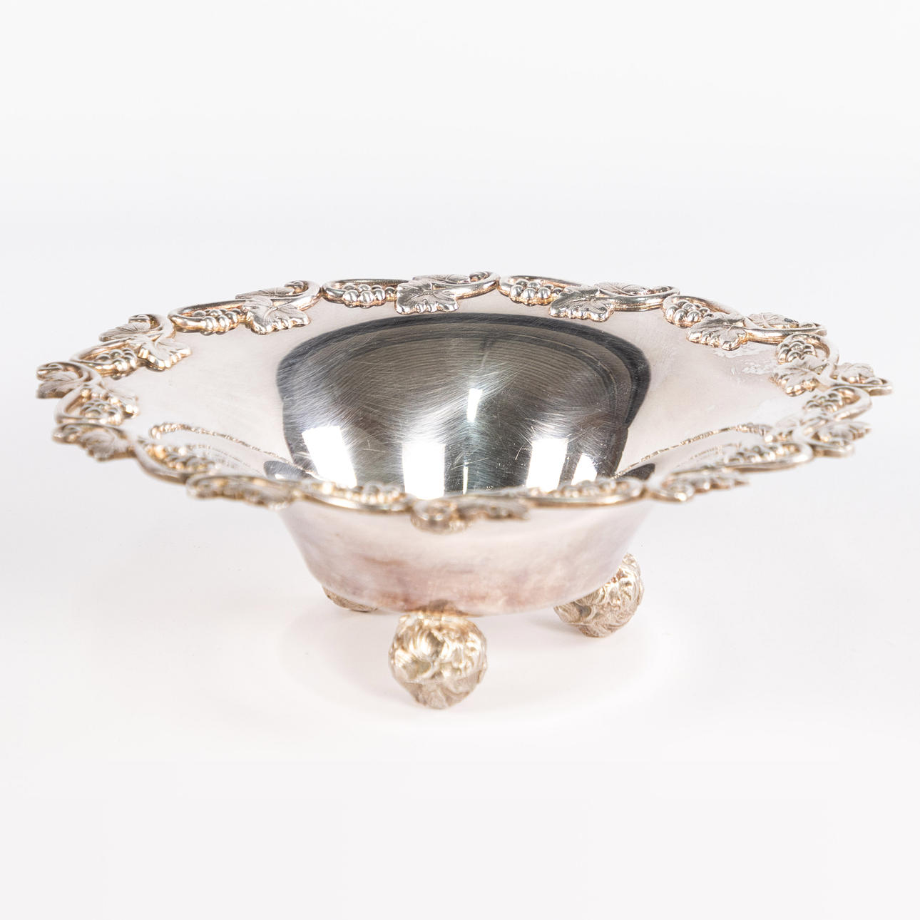 ESSAY BOWL. Nickel silver.