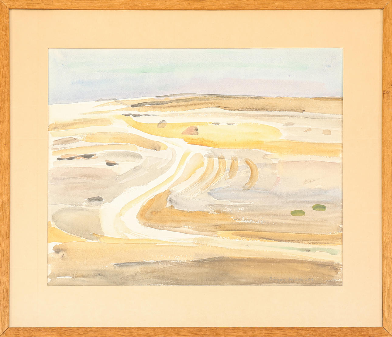 BIRGER MÖRK. Watercolour, signed and dated -59.