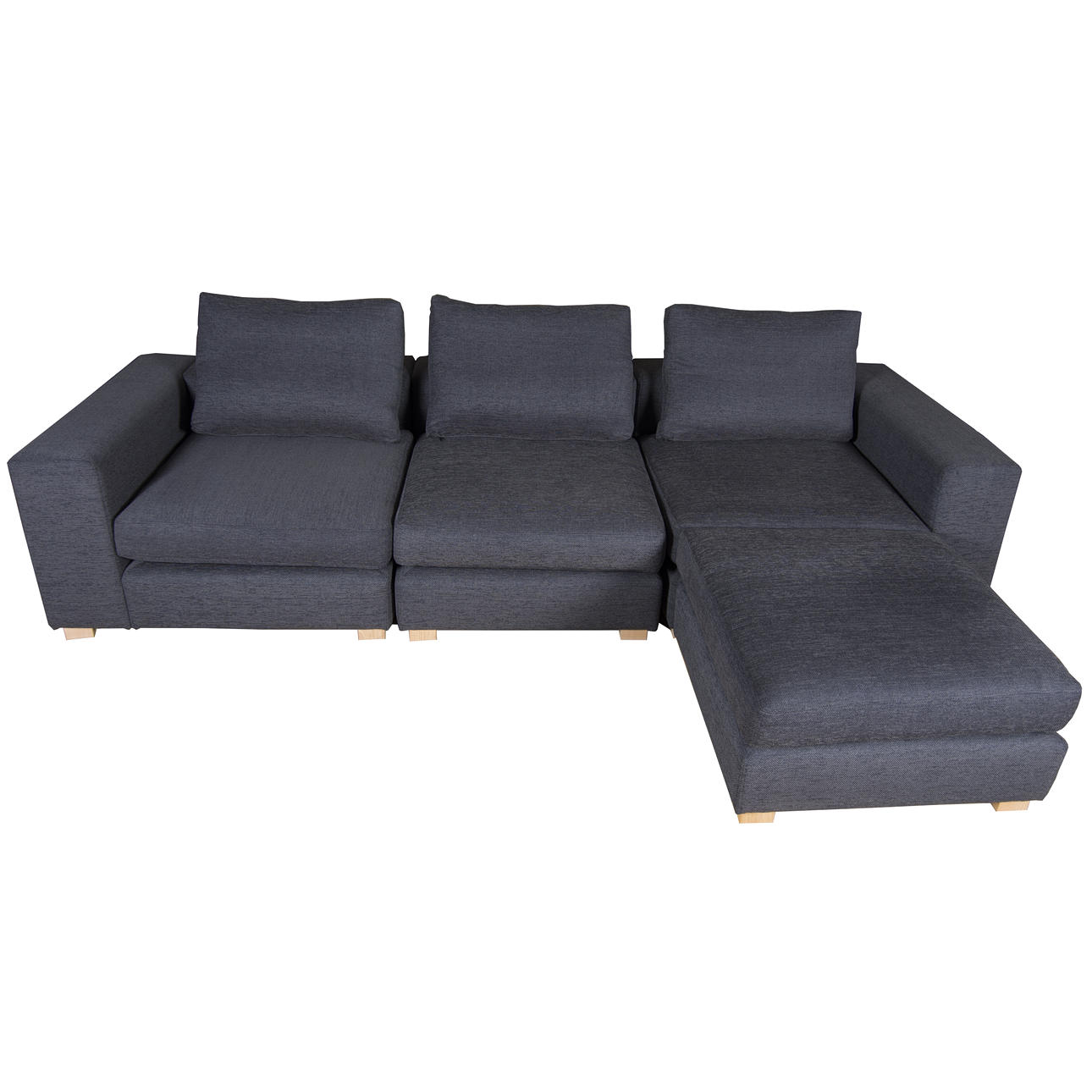 SOFFA, 3-sits med fotpall, BQ of Sweden.