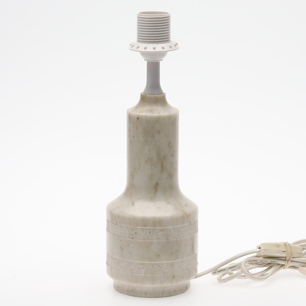 A marble table lamp, Yxhult, 20th century.