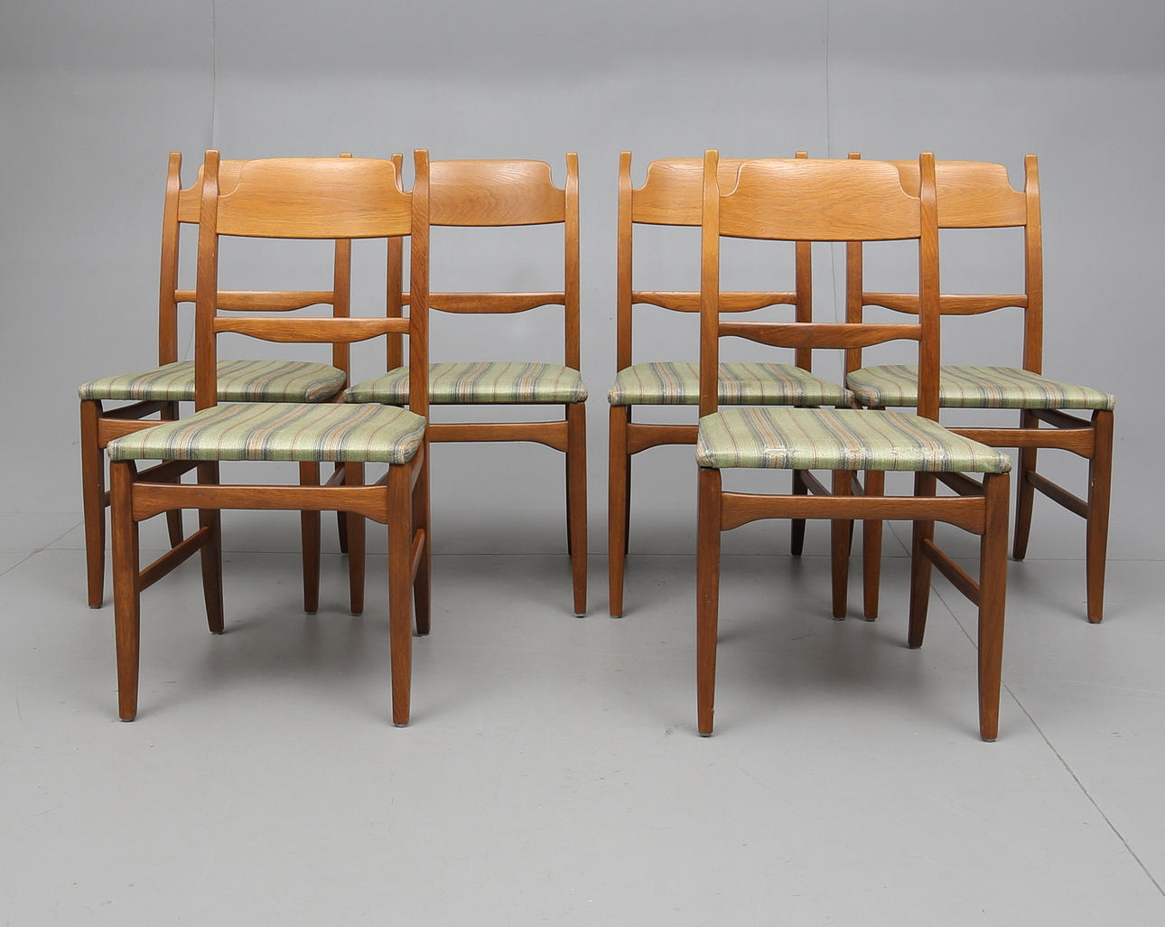 STOLAR, 6 st, "Calmare nyckel", Carl Malmsten, Åfors Möbelfabrik.