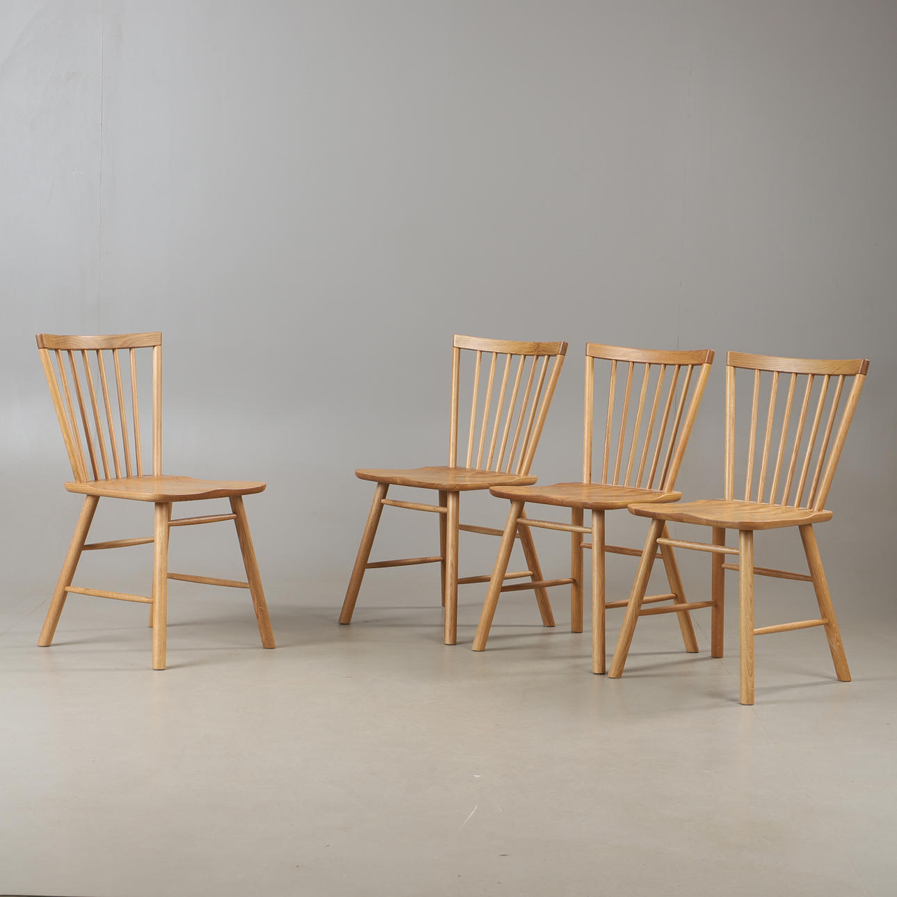 CHAIRS, 4 pieces, “Vista”, oak, Mio.