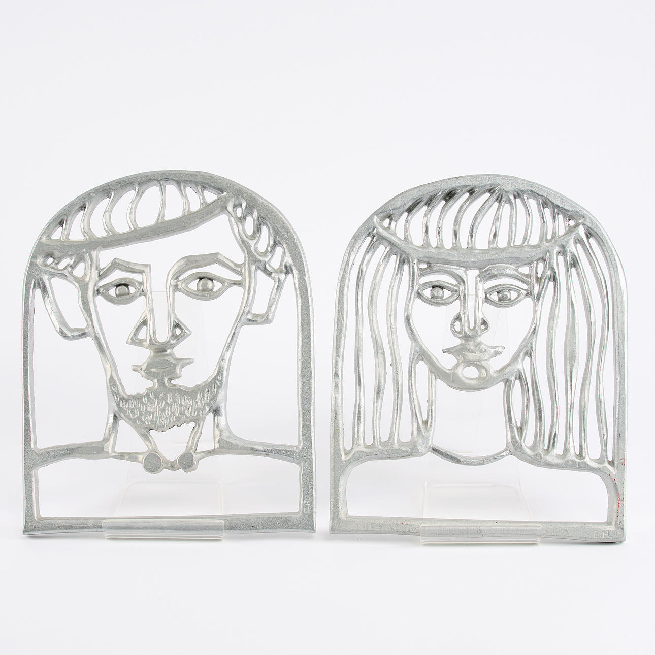 ERIK HÖGLUND. Wall reliefs, two pieces.