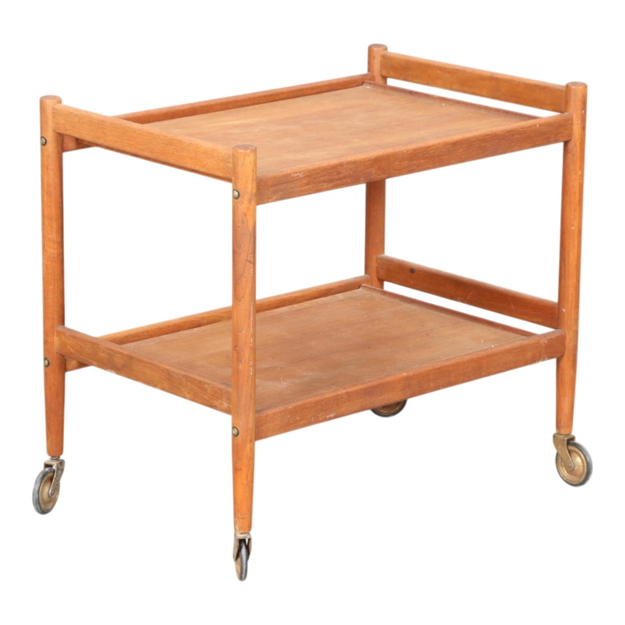 DANSK DESIGN. Teak serving trolley, 1960s.