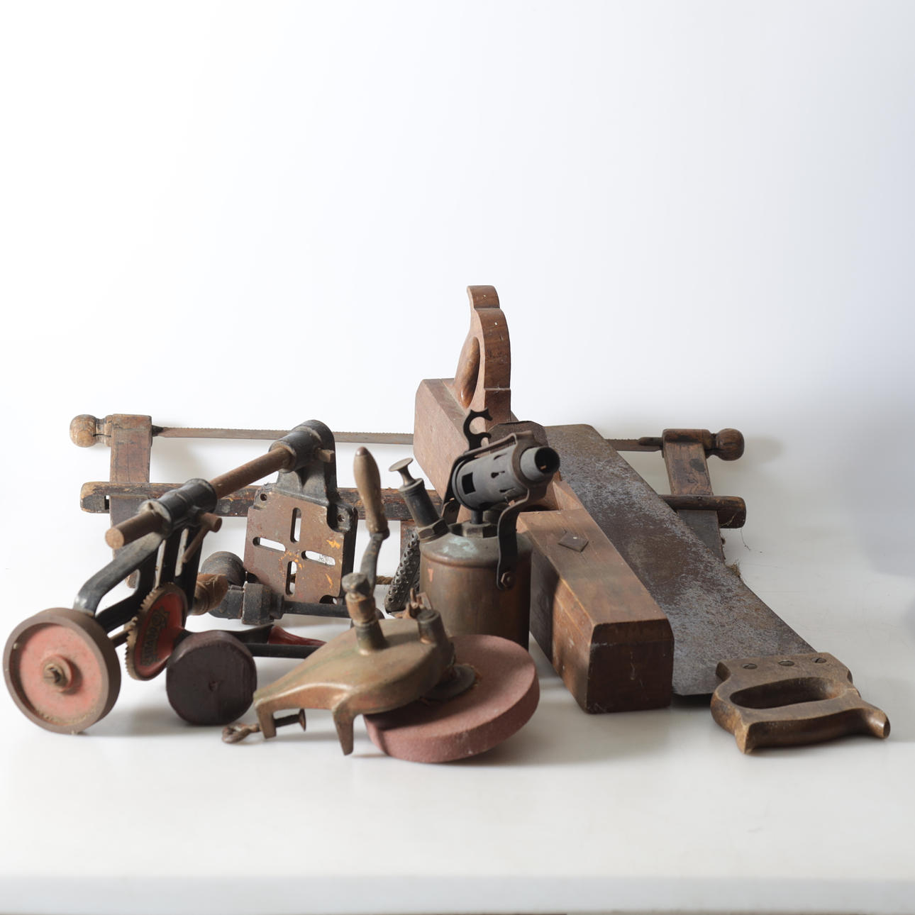 TOOLS, 7 pcs. Partial joint tail and drill bit.