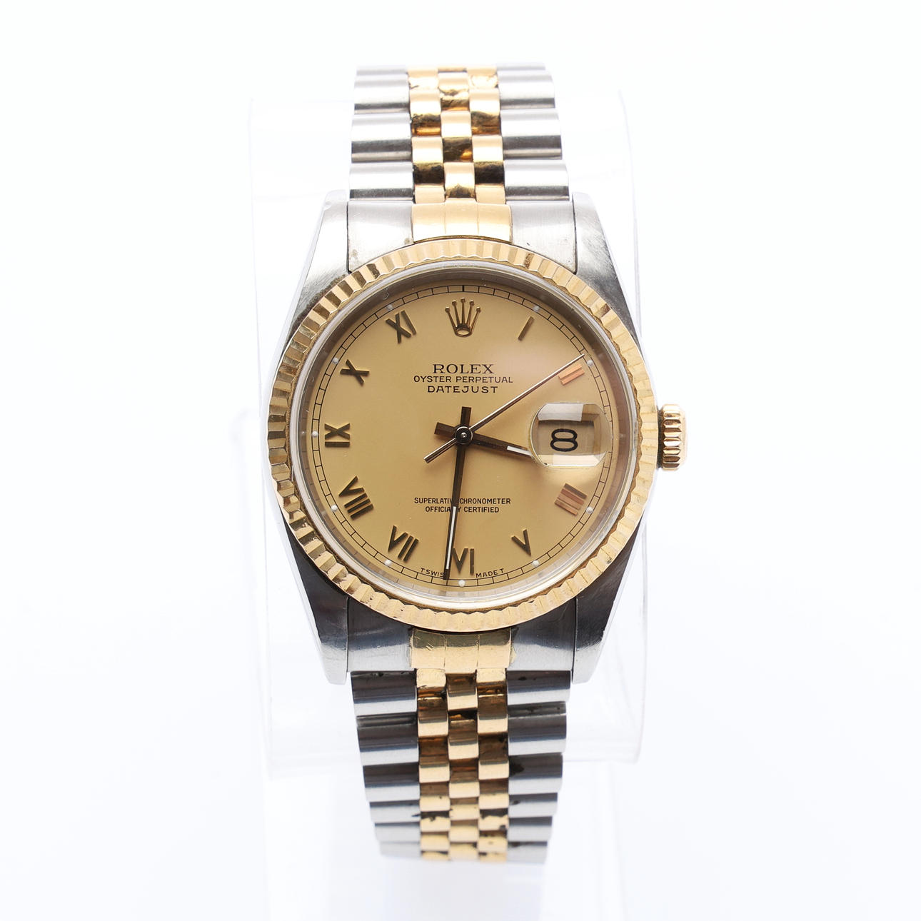 GENTLEMAN'S ROLEX DATEJUST WRISTWATCH.
