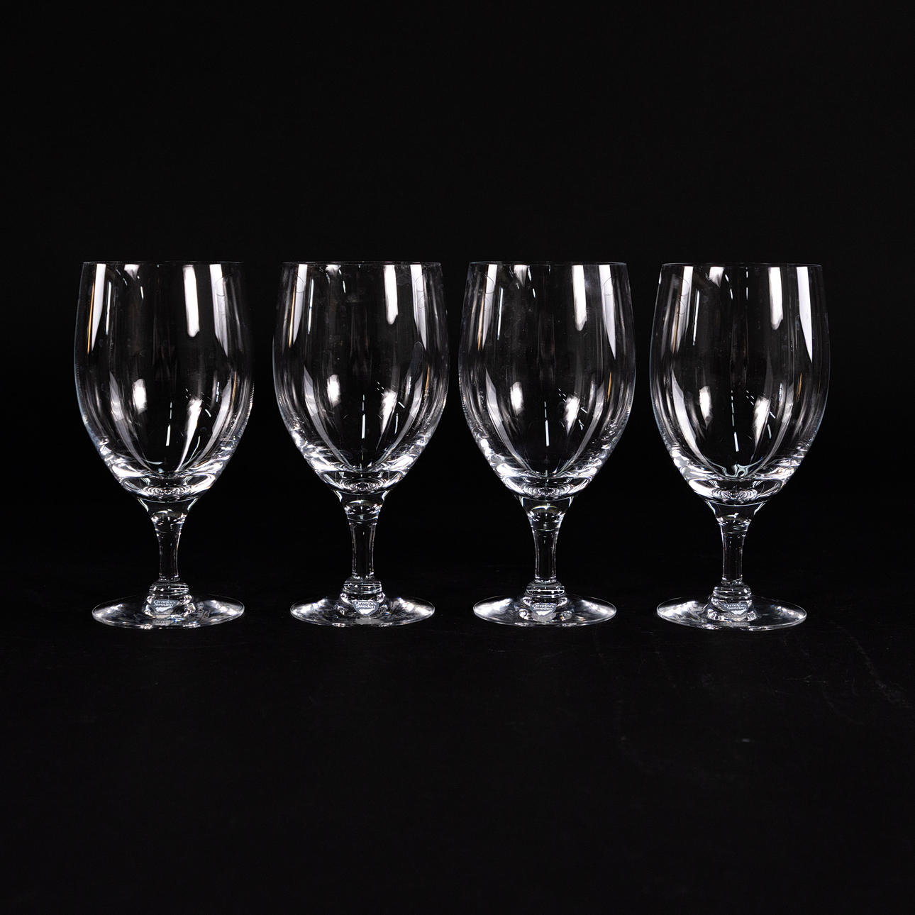 BEER GLASSES, 4 pcs, Orrefors, height 17 cm.