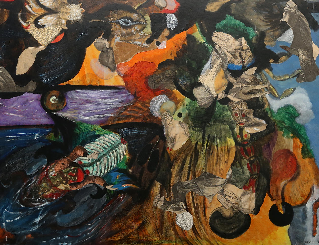 RAGNAR VON HOLTEN. Composition. Signed and dated R Holten 78.