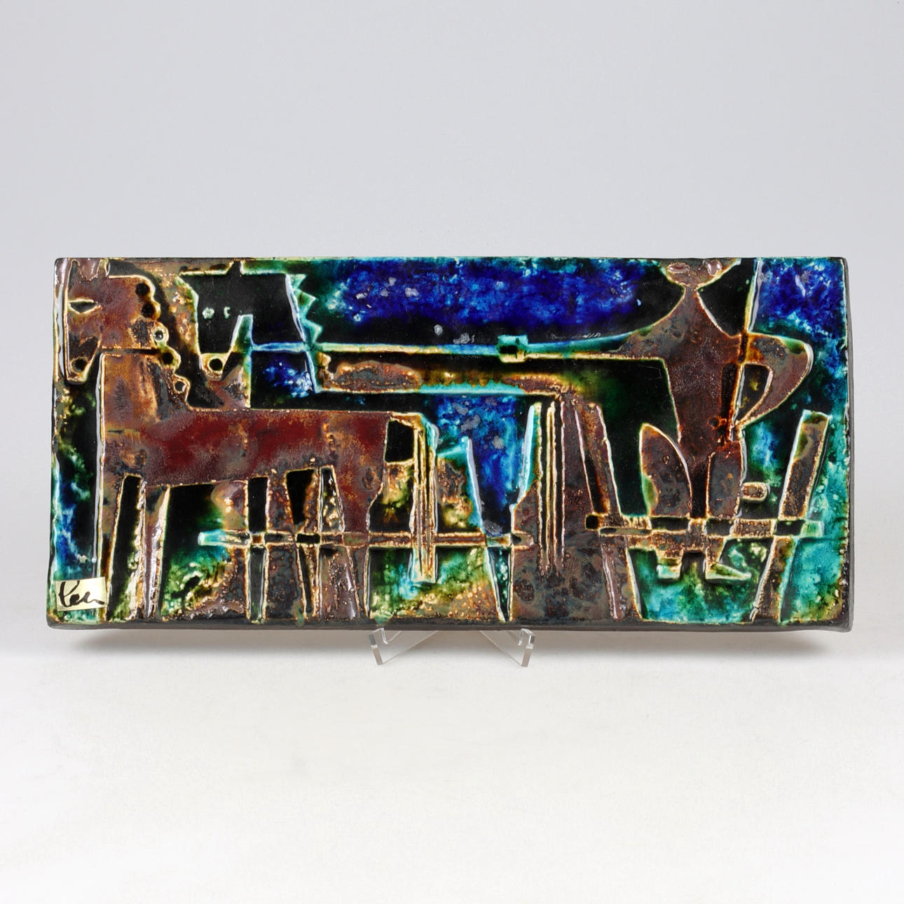 HELMUT SCHÄFFENACKER. A stoneware wall relief, Germany.