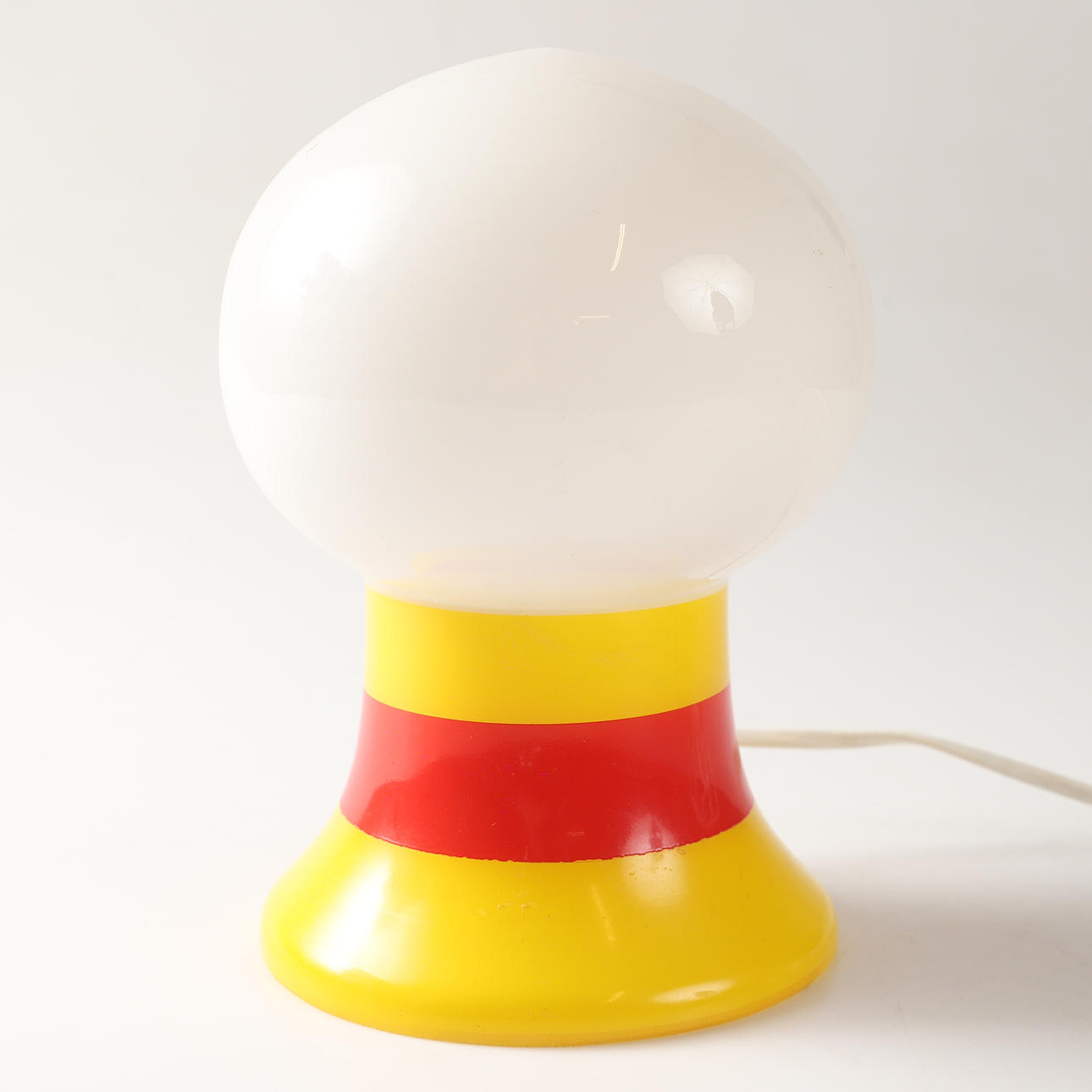 A glass table lamp, 1960/1970s.