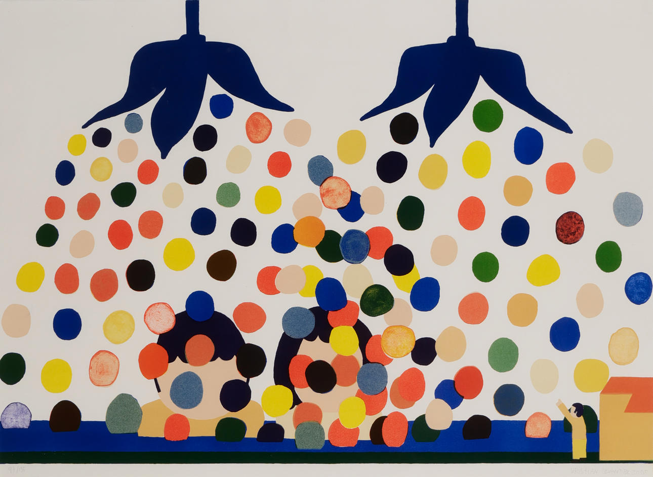 KRISTIAN DEVANTIER F. 1971. Lithograph in colours, signed and dated 2005.