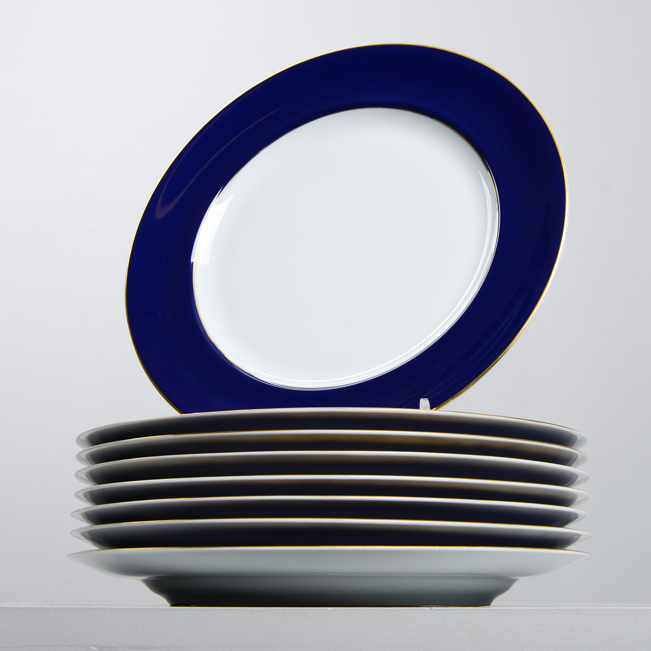 8 envelope plates, model 631, Royal Copenhagen.