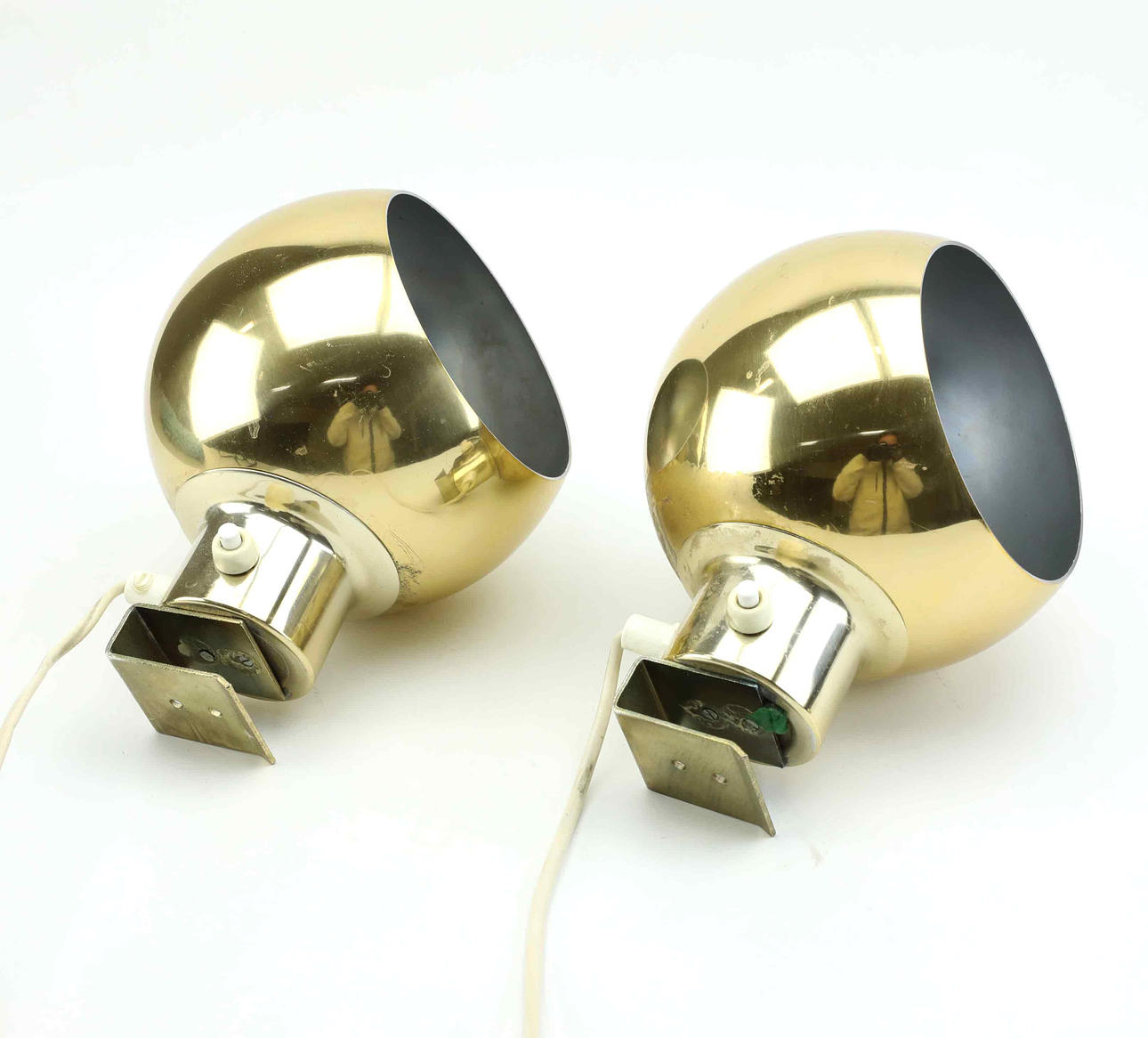 VÄGGLAMPOR, ett par, 1980-tal.