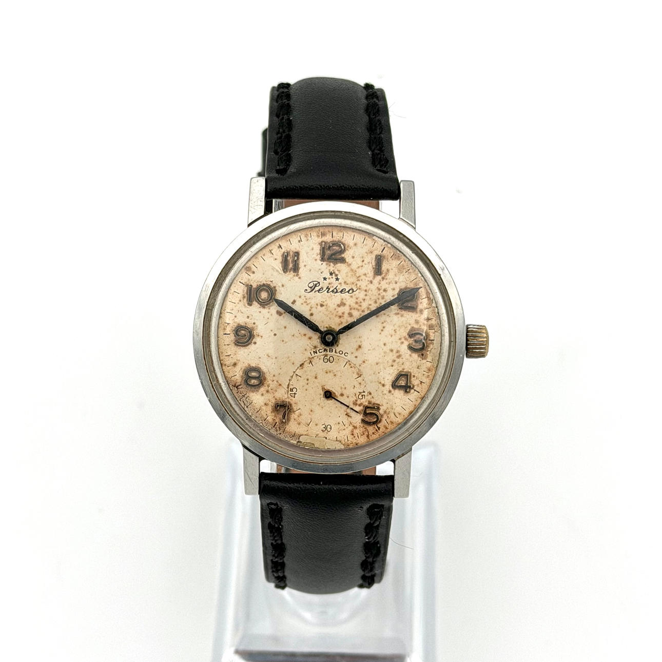 PERSEO, armbandsur, manuell, stål.