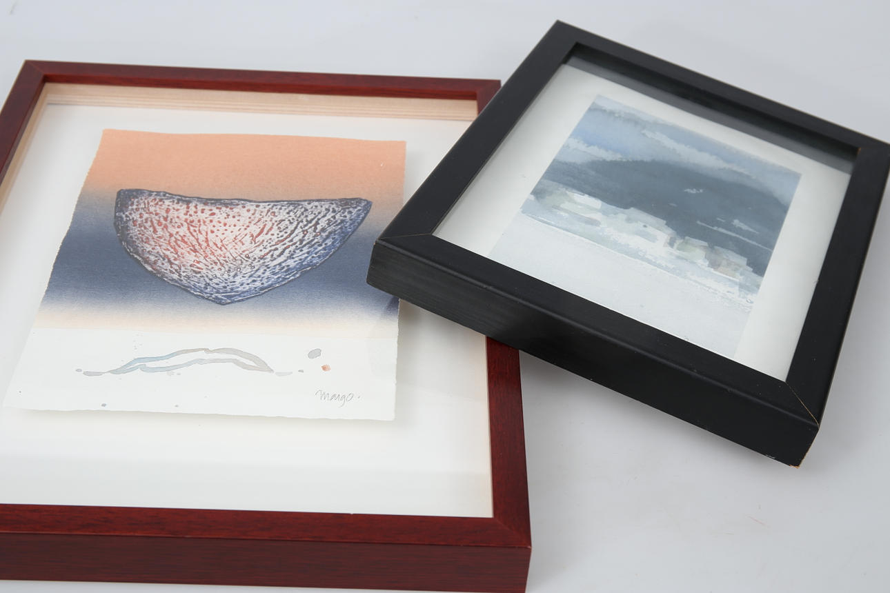 MARGARETHA OLSSON. Tavlor, 2 stycken, signerade Margo.