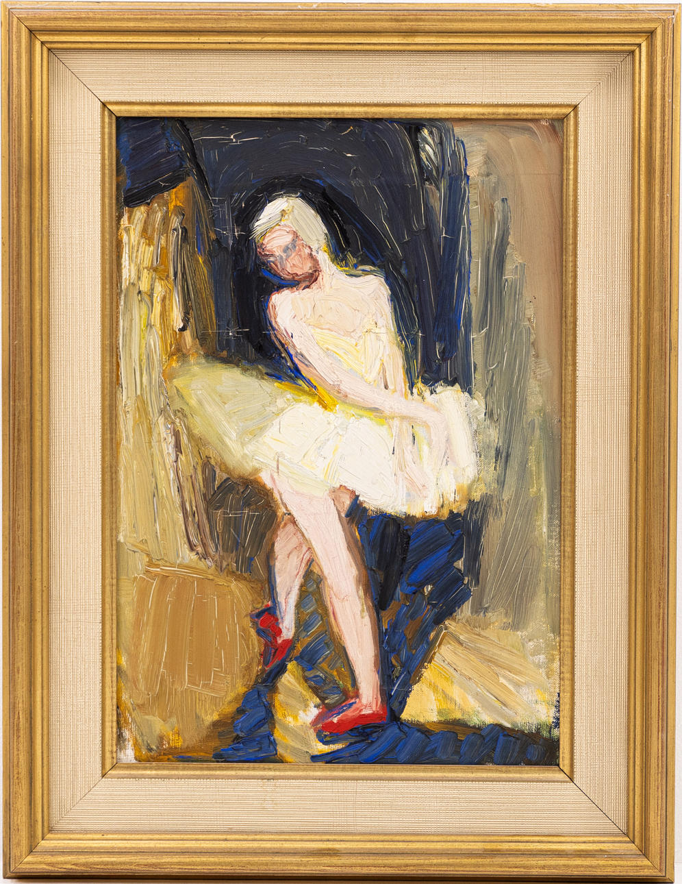 LOUISE HOLMER. attributed, oil on canvas.