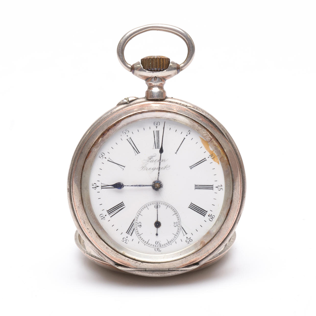 A silver pocket watch, early 20th century.