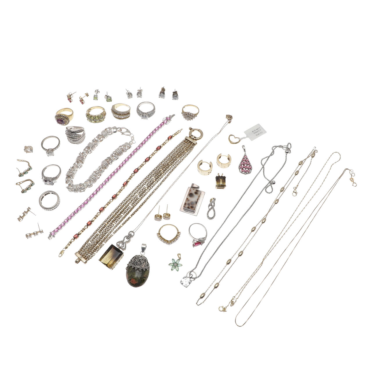 MODERN SILVER RINGS, BRACELETS, PENDANTS ETC.