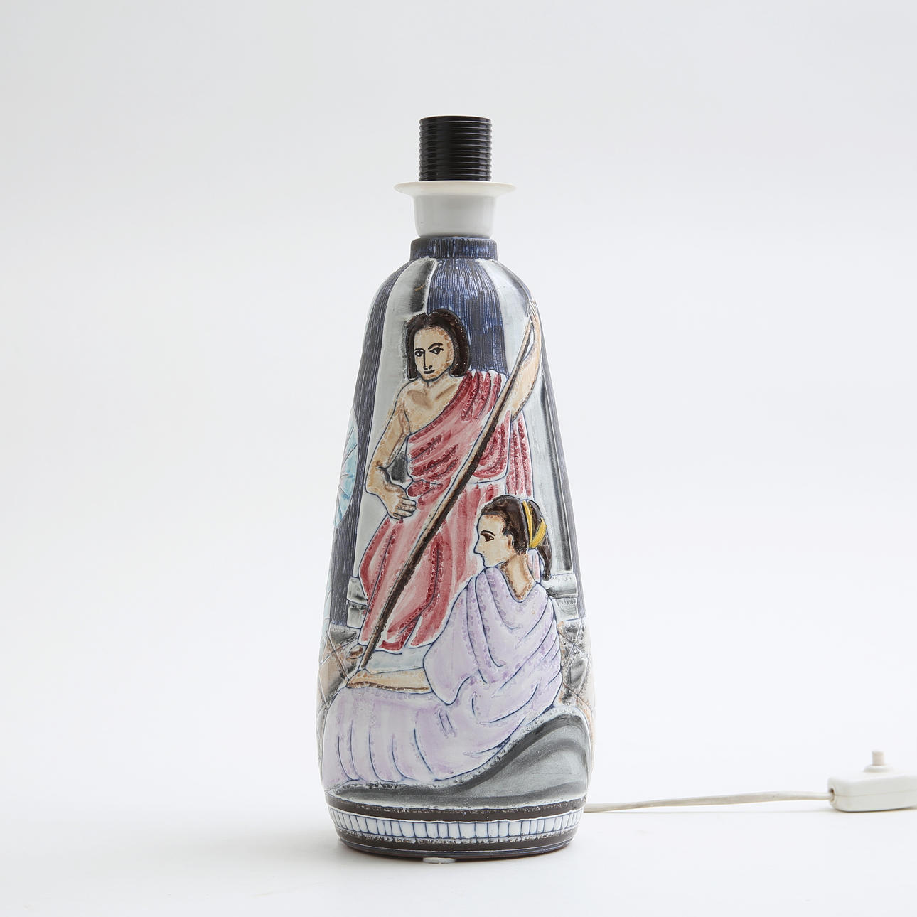 A table lamp, glazed stoneware, Alingsås.