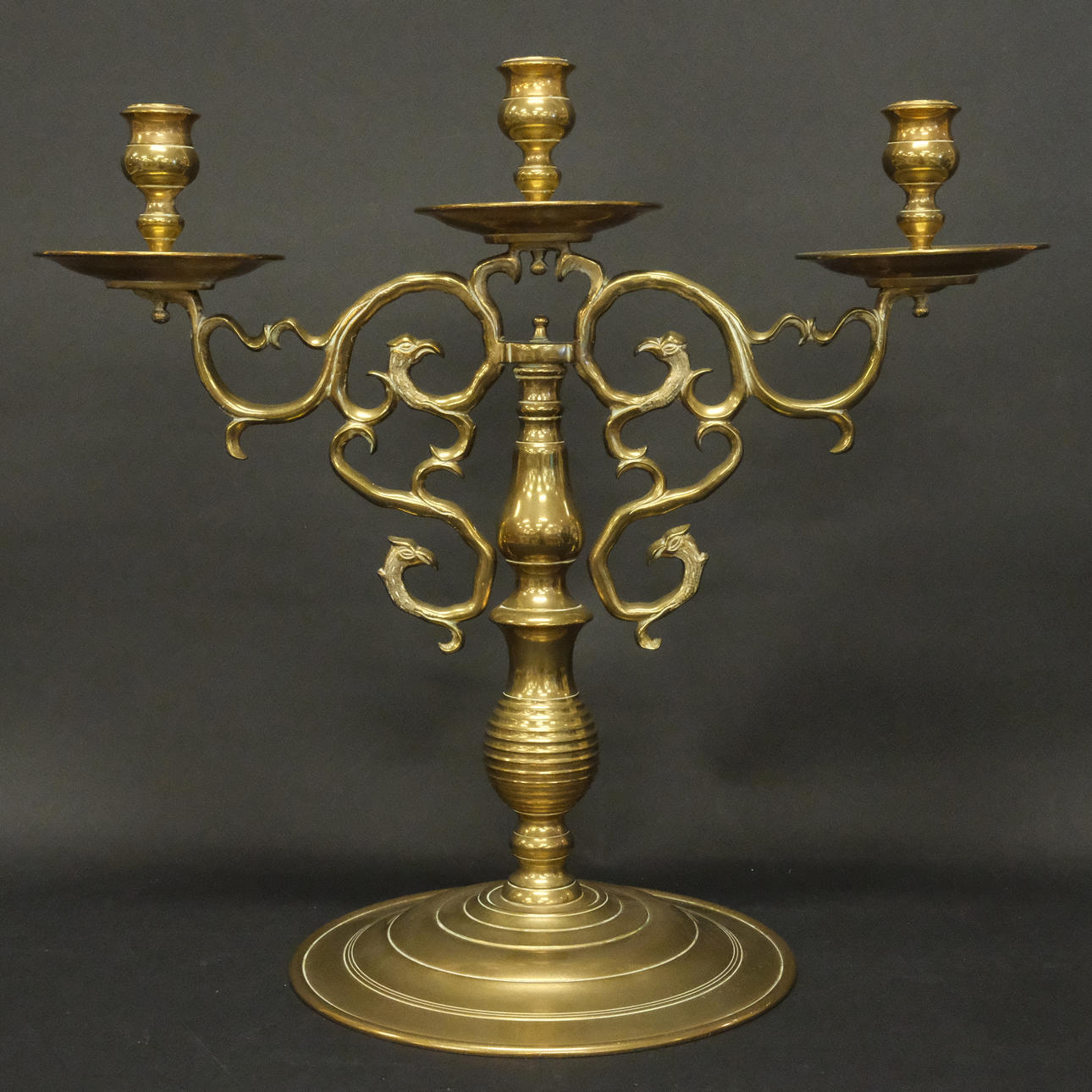 GUSUM, CANDELABRA, BRASS.
