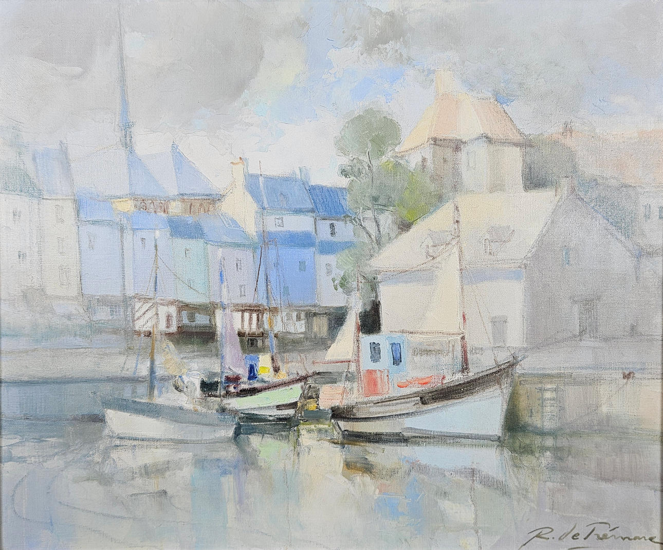 OIDENTIFIERAD KONSTNÄR. Oil on canvas, indistinct signed.