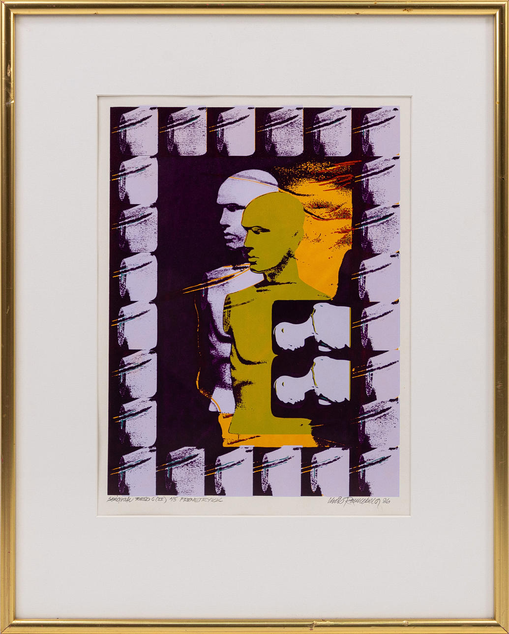 OIDENTIFIERAD KONSTNÄR. serigraph, artist's proof, signed, numbered 1/5.