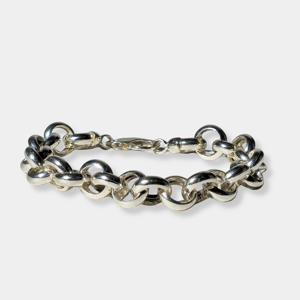 LINK BRACELET IN SILVER.