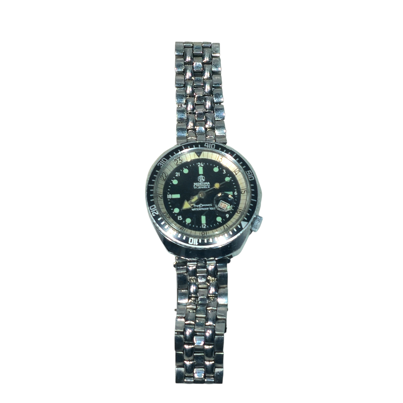 SUPERDATOMATIC MORTIMA. Men's steel watch.