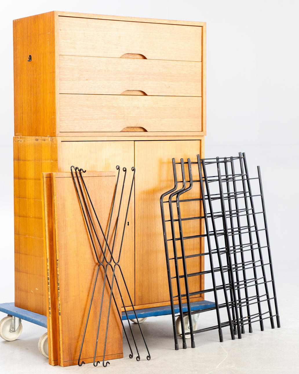 WHB teak shelving system, Germany, 1960s.
