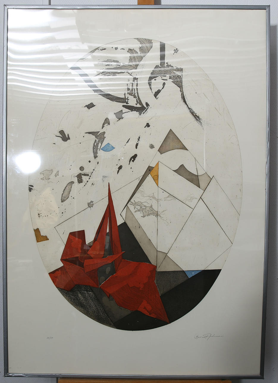 BERNDT JUTEMAR. Färgetsning, numrerad 28/50, signerad.