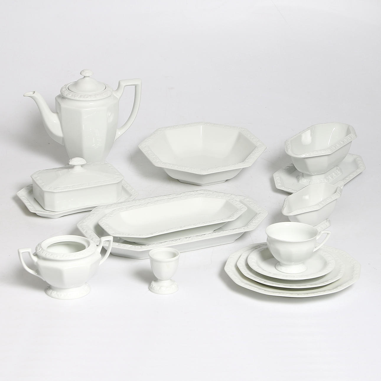 KAFFESERVIS, 45 delar, porslin, "Maria", Classic Rose Collection, Rosenthal. Tyskland, 1900-tal.