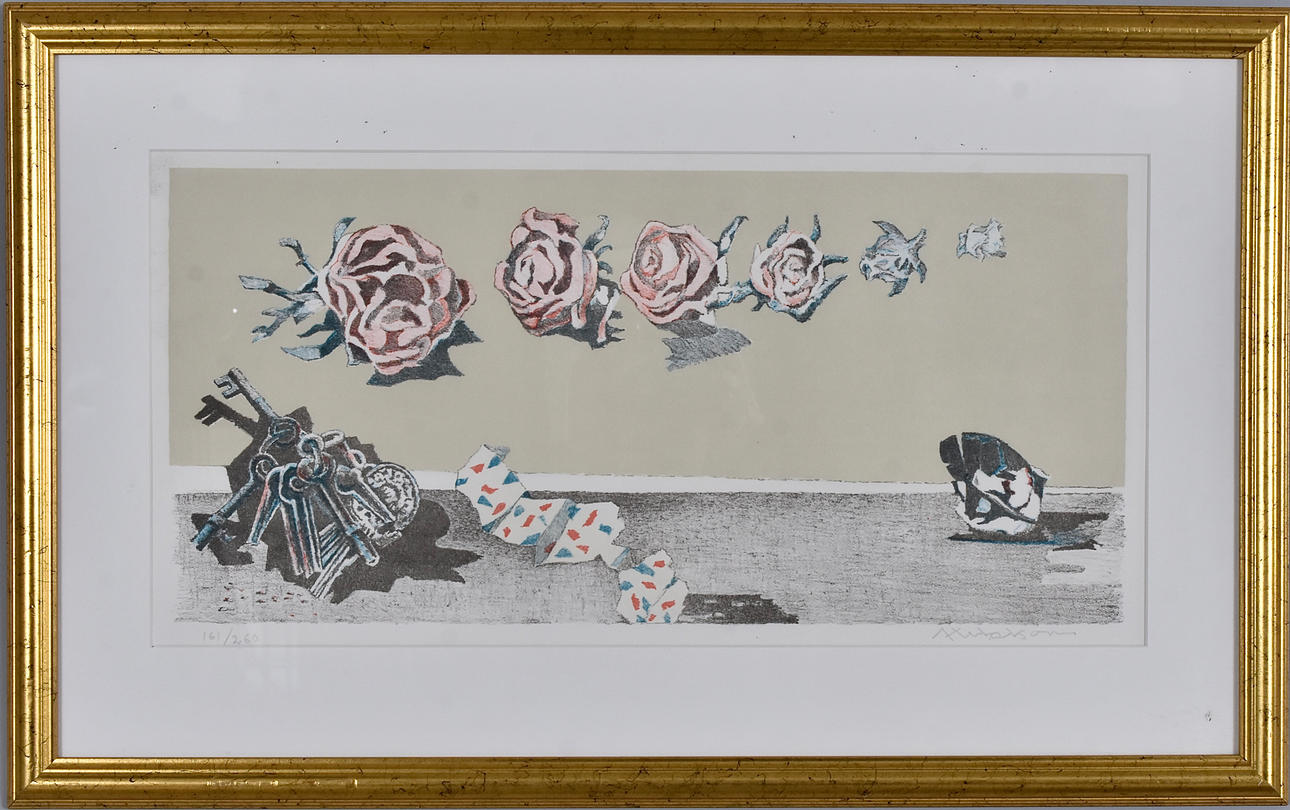 AXEL OLSON. Color lithography.