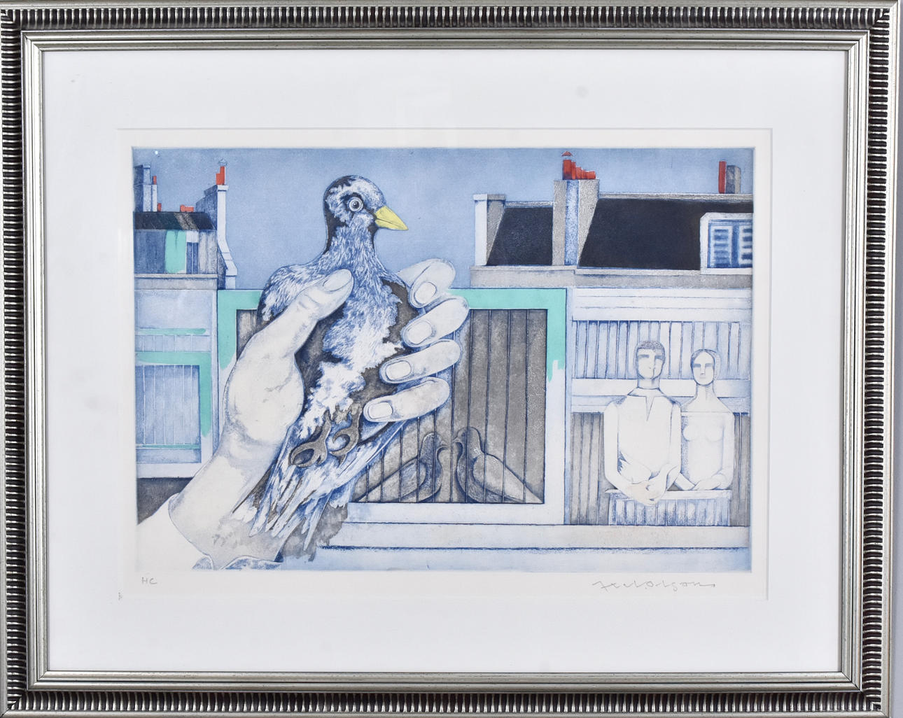 AXEL OLSON. Color etching.