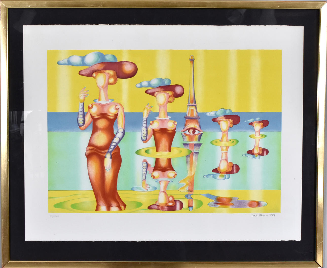 ERIK OLSON. Color lithography.