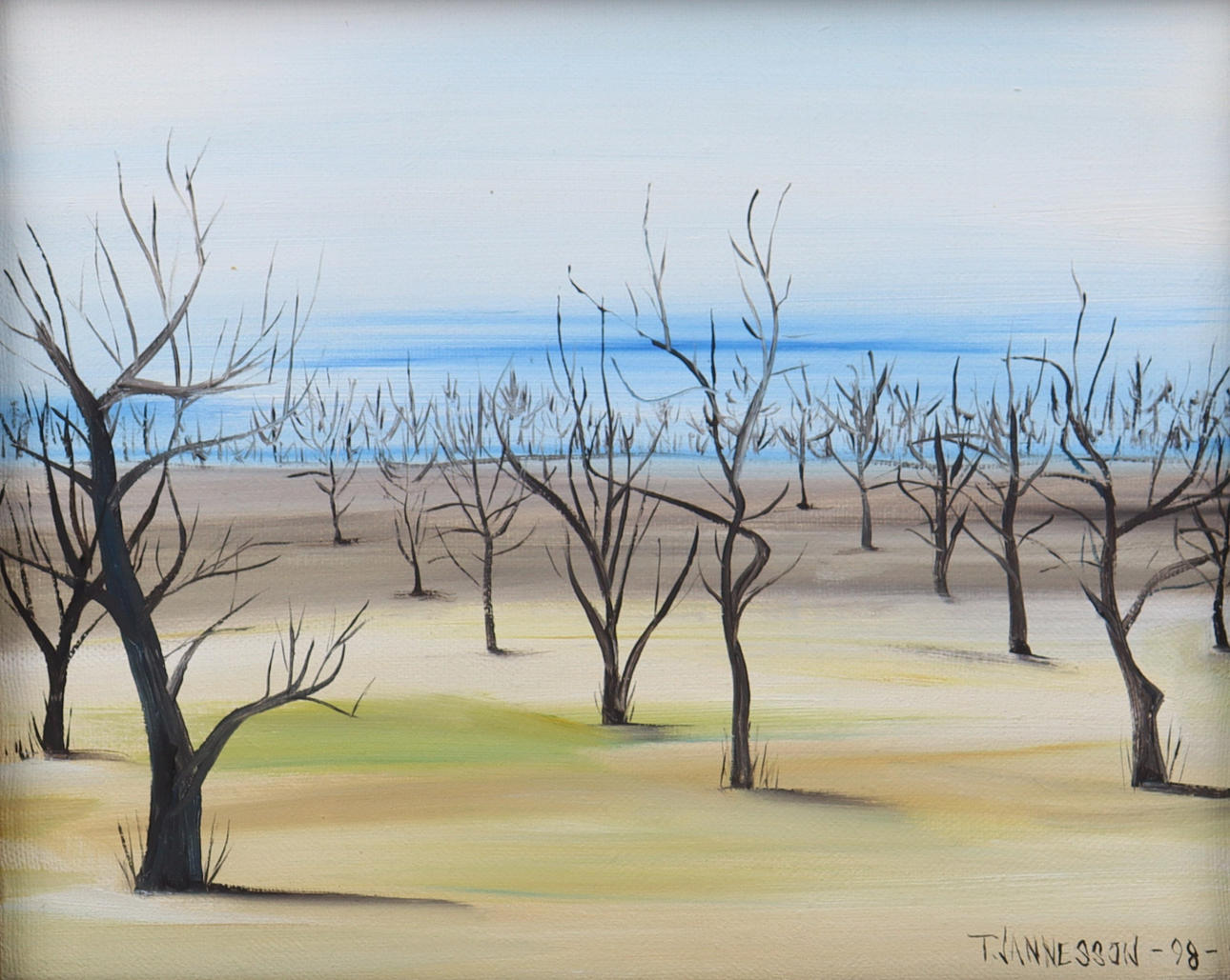 THORE JANNESSON. oil on canvas, landscape.