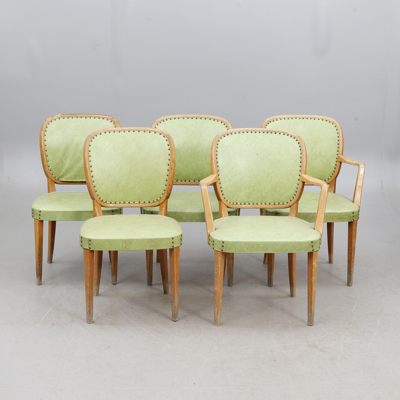 KARMSTOLAR/STOLAR, 5 stycken, 1900-tal.